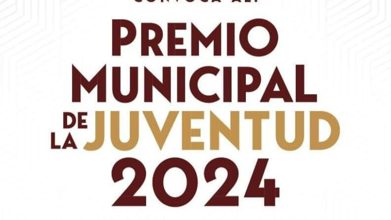 Emiten convocatoria al premio municipal de la juventud 2024