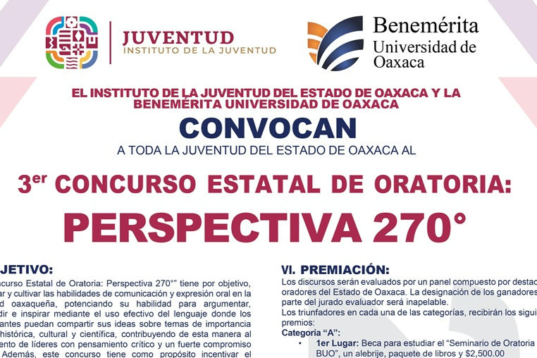 Convocan a jóvenes a Concurso Estatal de Oratoria