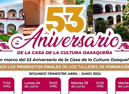 Celebrará CCO 53 aniversario con muestras artísticas y culturales