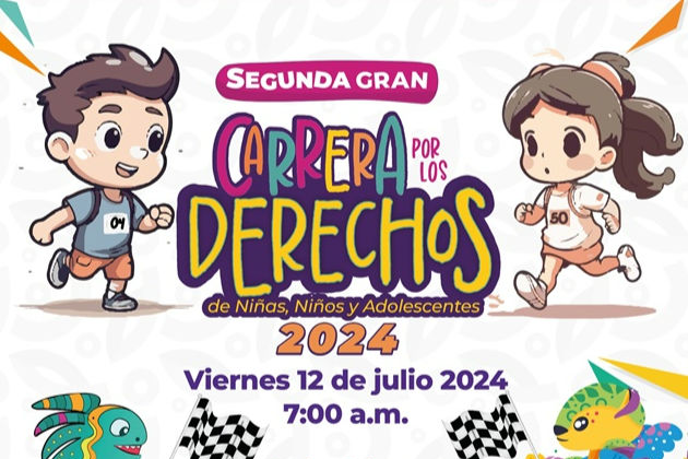 Convocan a la niñez y adolescencia a participar en la Segunda Gran Carrera por los Derechos 2024