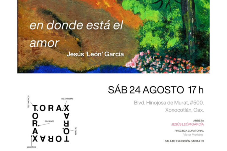 Jesús ‘León’ García presenta su muestra de arte en Xoxocotlán.