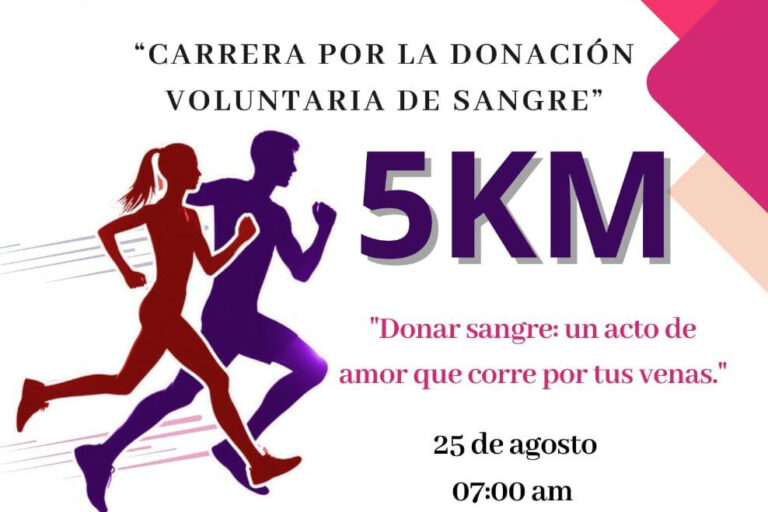 Todo listo para la carrera atlética por la donación de sangre