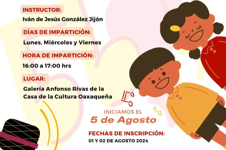 Invita la Casa de la Cultura oaxaqueña a sus actividades de esta semana