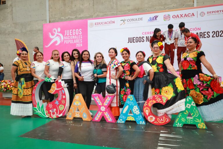 Finalizan los Juegos Nacionales Populares 2024 en Oaxaca