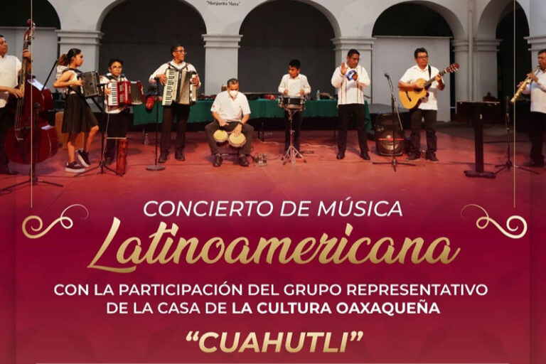 Invita Casa de la Cultura Oaxaqueña al Concierto de Música Latinoamericana   